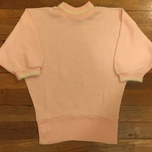 Baby Pink 1950s Vintage Orlon Sweater